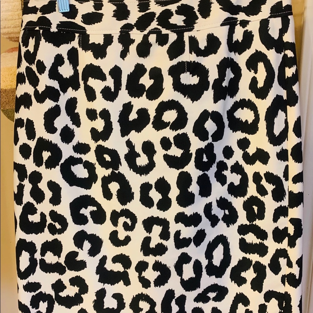 LOFT cow Print skirt